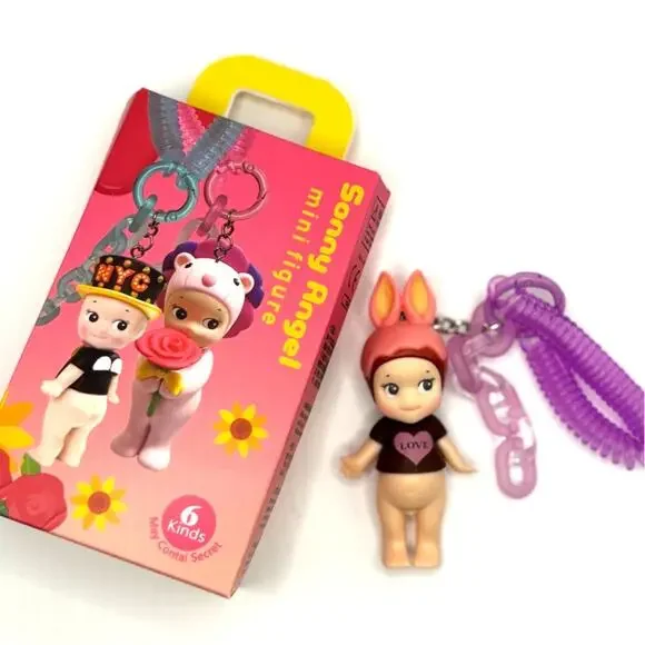 New Kewpie/Angel Mini Figure Keychain in Rabbit 
