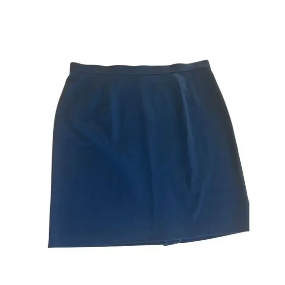 Sag Harbor Stretch Woman Black Pencil Skirt 18W Plus Size Career Work Style