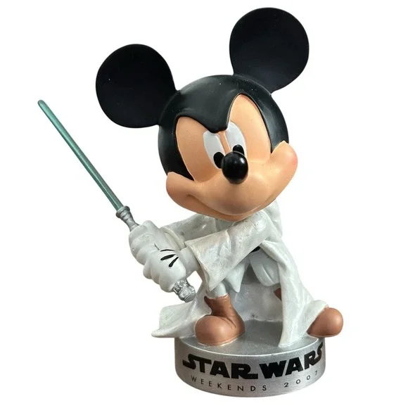 Disney Parks Star Wars Weekends 2007 Jedi Mickey Bobble Head‎ Figure