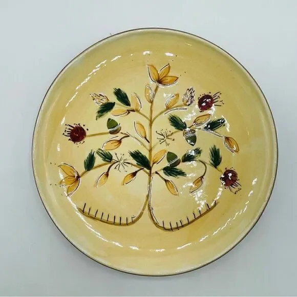 Pottery Barn Ceramic Tree of Life Dessert Plate