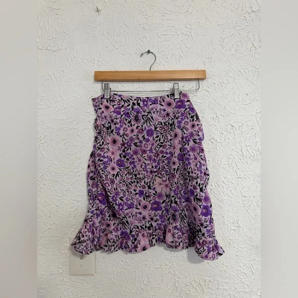Boohoo Midi Skirt – Women’s US 8 – Purple Floral
