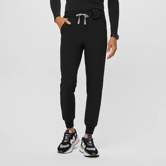 Figs Men’s Black Tansen Jogger Scrub Pants in Size Small Tall