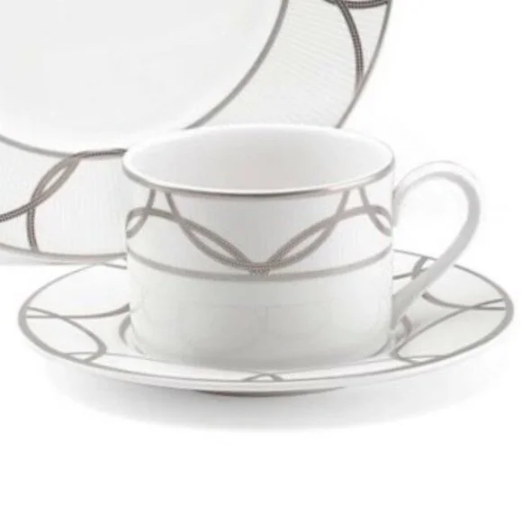 new Mikasa Platinum Wedding Ring 💍 Tea Cup & Saucer from the 
