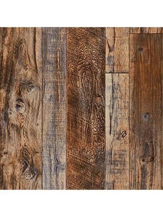 Peel Stick Wood Wallpaper Brown Shiplap Self Adhesive Contact Paper 17x118