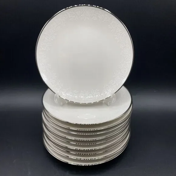10 Set Vtg Noritake Japan Ambrosia Bread & Butter Plate 6 1/2