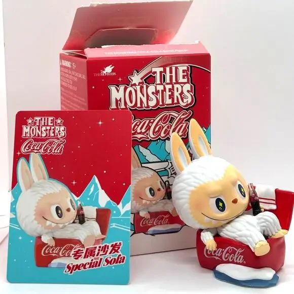 Authentic Pop Mart The Monsters Labubu X Coca-Cola, Special Sofa Figure - New