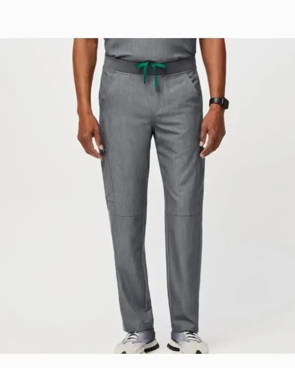 Figs Axim Scrub Pants T2001S Grey Cargo 4 Pockets PO 1602 Nurse Men's Medium