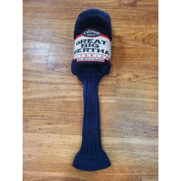 CALLAWAY‎ GOLF CLUB HEAD COVER SOCK GREAT BIG BERTHA Sole Plate #1 WAR BIRD Blue