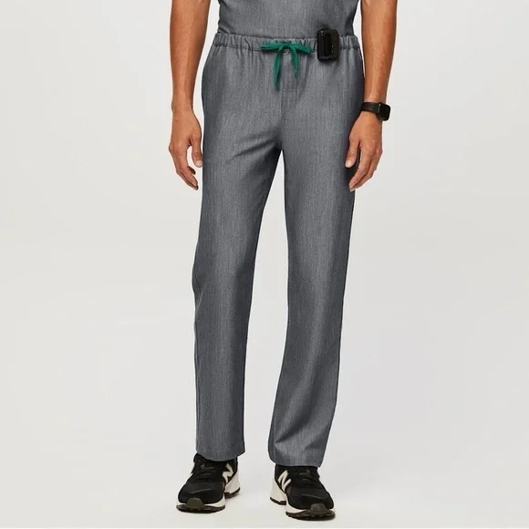 Figs Pisco Basic Scrub Straight Leg Pants in Graphite 4 Pockets Anti-Wrinkle XL