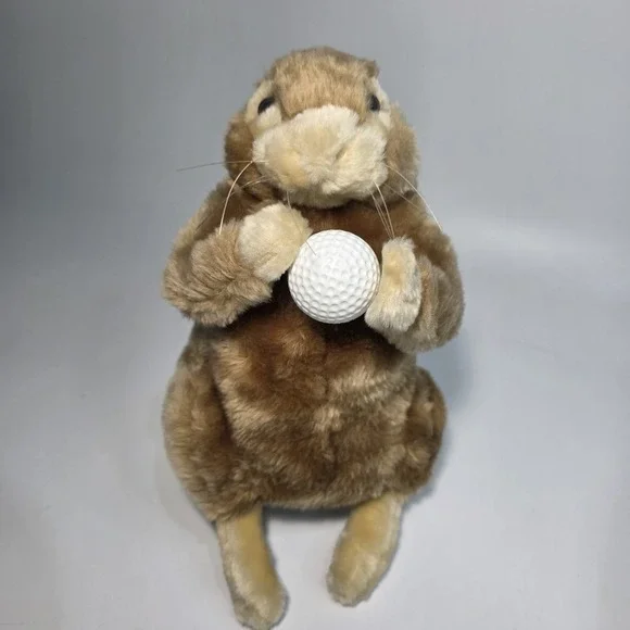 Vintage Caddy Shack Gopher Golf Club Cover Driver With‎ Ball 9