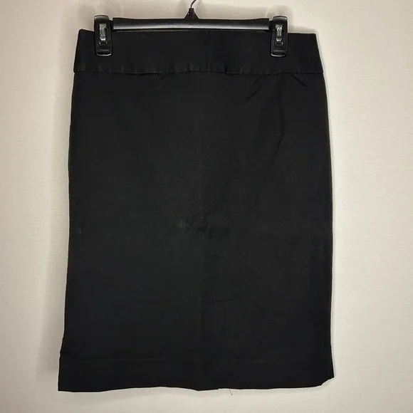 Banana Republic Black Business Career Pencil Skirt Women‎ Size 6 Minimal Neutral