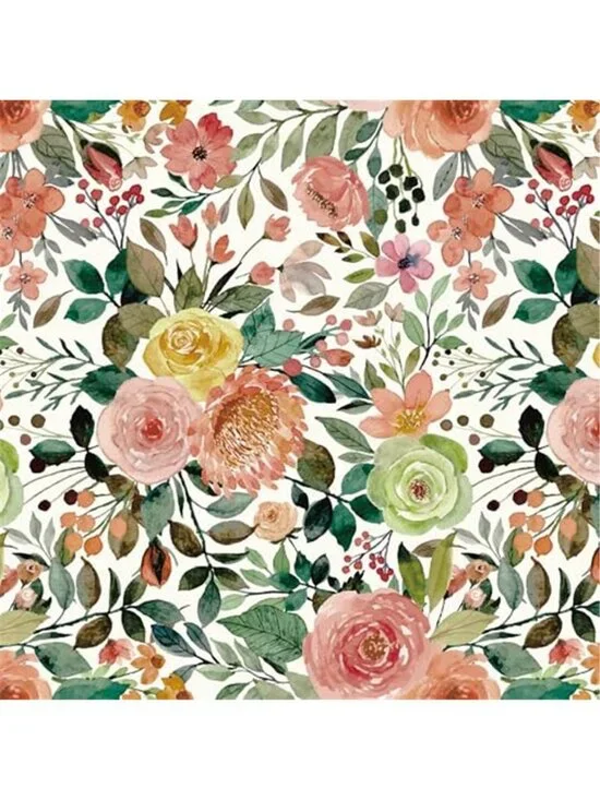 Floral Peel Stick Wallpaper Rose Peony Botanical Removable Contact Paper