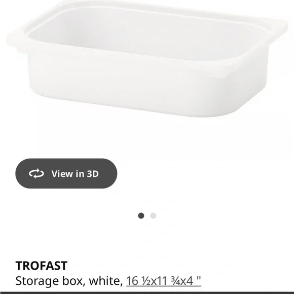 White IKEA TROFAST Storage Box