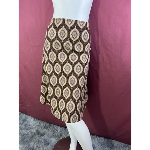 Caren Sport Paisley Midi Skirt