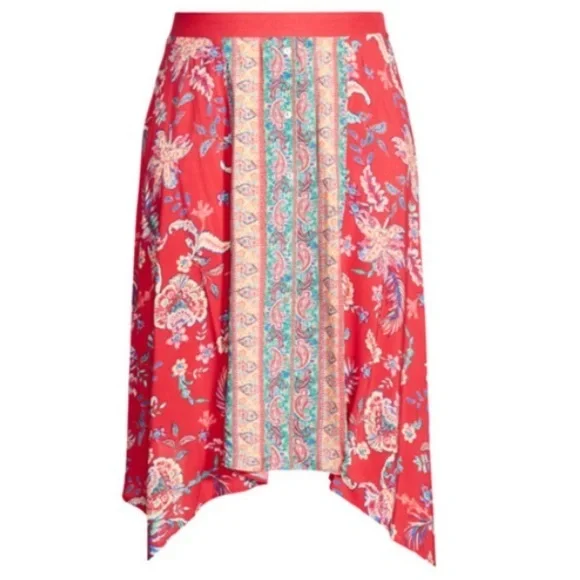 ❇️- Pretty Pink Jess Hanky Hem Plus Size Skirt 26w 28w