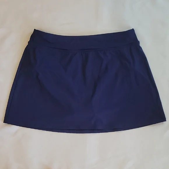 Lands End Navy Blue Women's Skirt 10