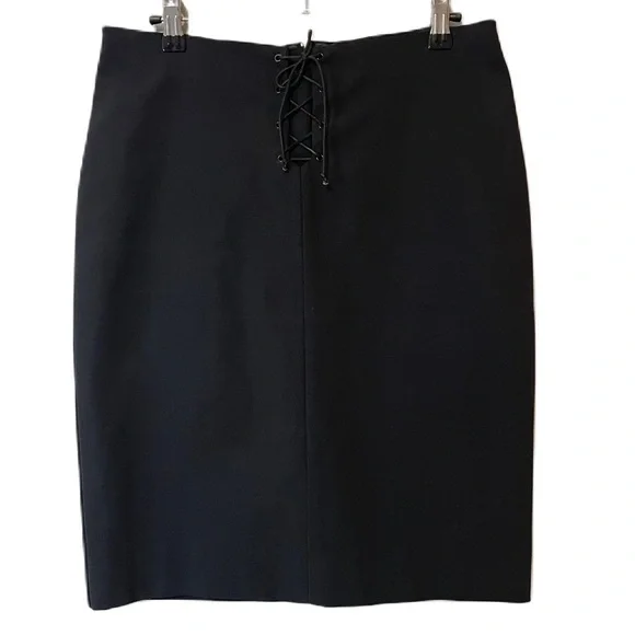 Maria Blanca Nero Vintage Lace Up pencil Skirt​