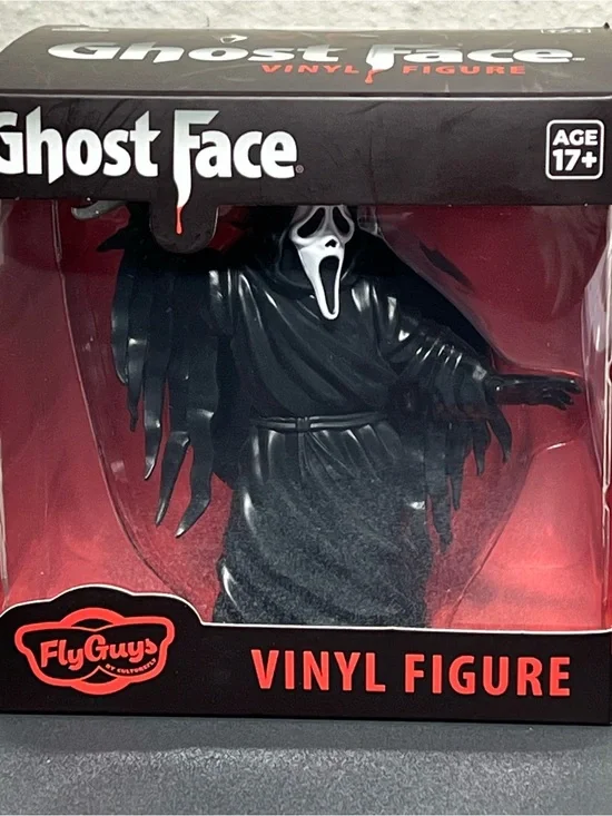 Ghost Face Vinyl Figure by FlyGuys - Black & White Collectible
