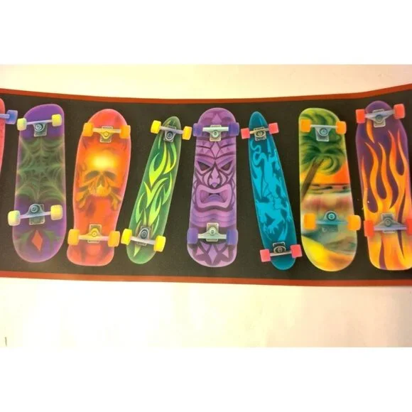 Chesapeake Skateboard Wallpaper Border 3 Rolls 45 Feet Total Skate Skater 8