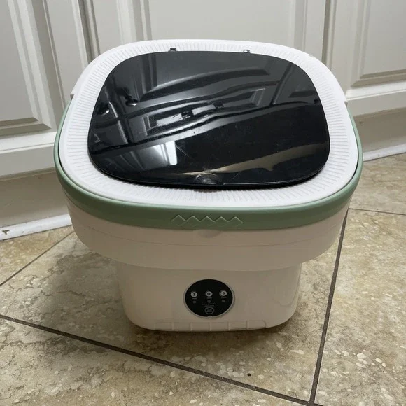 Portable Washing Machine, 12L Upgraded Mini Machine‎ With Spin Green