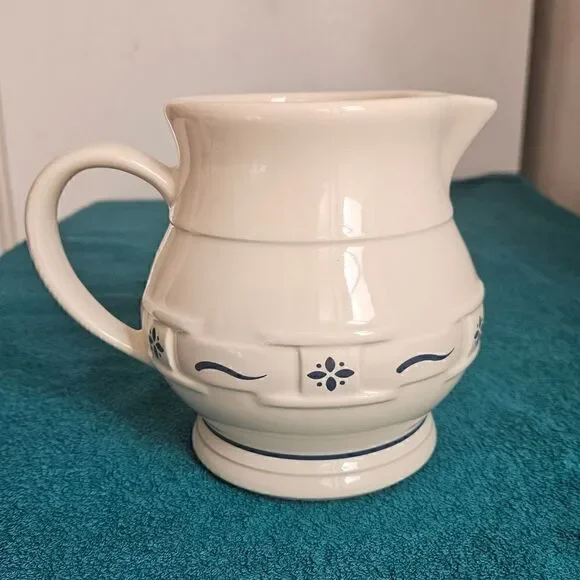 Longaberger classic blue Large milk pitcher
