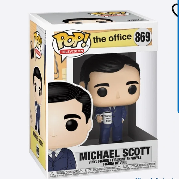 Funko Pop michael Scott the Office worlds best boss suit outfit coffee mug nwt
