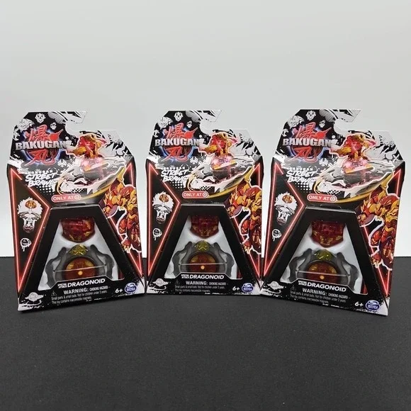 Lot of 3 Bakugan Street‎ Brawl Special Attack Dragonoid Target Exclusive New