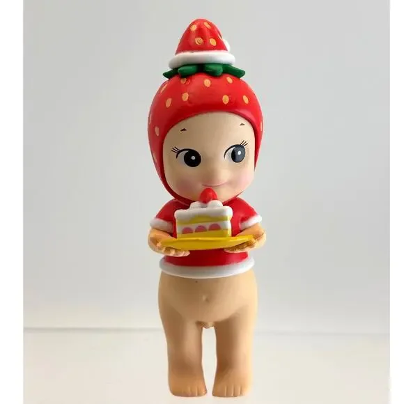 New Kewpie/Angel Mini Figure in Christmas Strawberry Costume, Open Blind Box