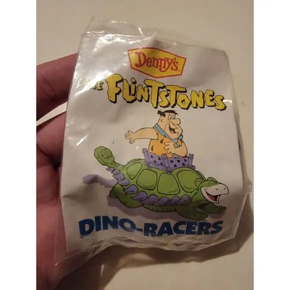 The Flintstones Dino Racers Denny's Fred Flintstone Vintage Deadstock 90s