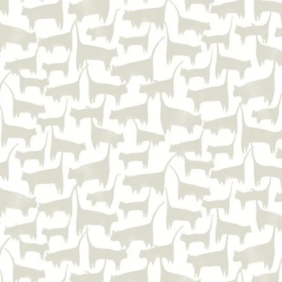 York Cat Tails Premium Peel + Stick Wallpaper Color: Neutral NWT