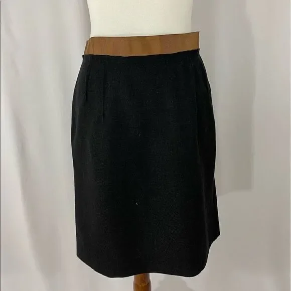 NWT Loft Black Wool Skirt