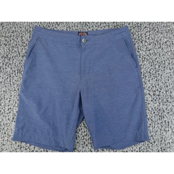 Faherty All Day Shorts Mens 32 Blue Hybrid Stretch Boardshorts