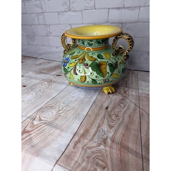 Vintage‎ Italian Majolica Jardiniere / Centerpiece Bowl