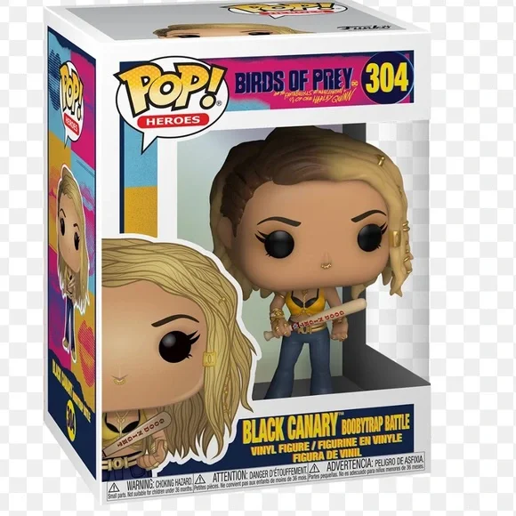 Funko Pop heroes birds of prey Black Canary Vinyl Figure  304