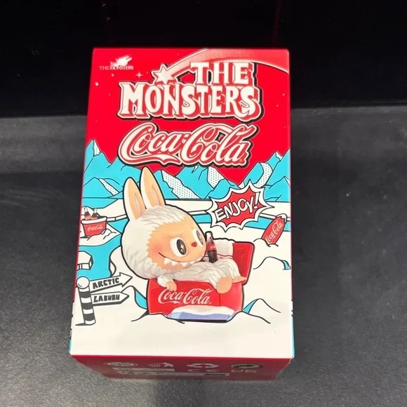 Coca-Cola The Monsters “Labubu” Red and White mini figure Blind Box