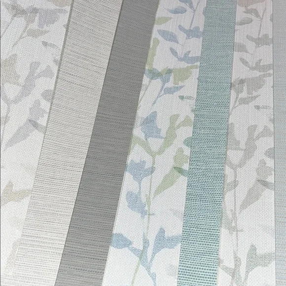10 Large Floral & Striped textured Wallpaper Sheets samples- 17.5”x15”-17.5”x16”