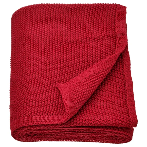 IKEA HUMLEMOTT Throw, dark red, 51x67