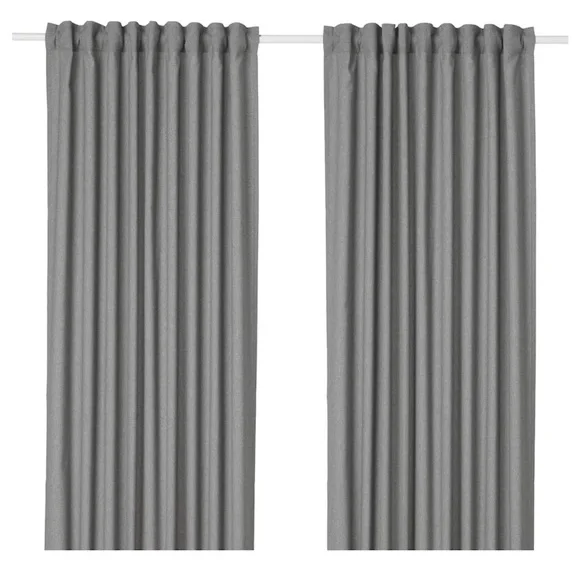 Hannalena Ikea Gray Curtains pair