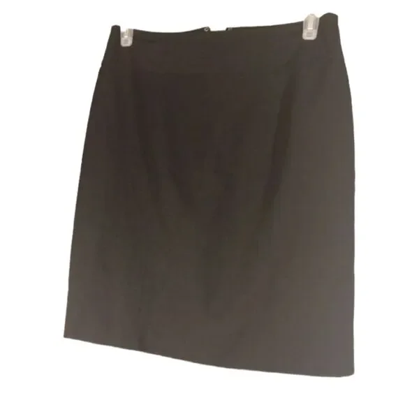 Worthington Black Silky Fully lined Career Pencil Skirt Sz 12