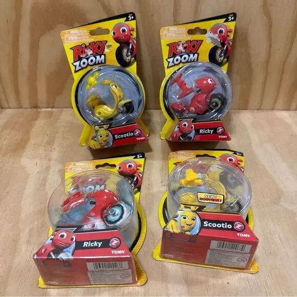 4 Lot Ricky Zoom Scootio Yellow Scooter 4