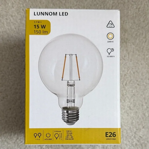 IKEA LUNNOM LED Oversized Light Bulb