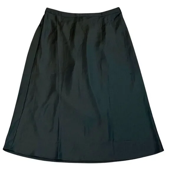 New! NWT J. Crew Women’s Full MIDI Black Skirt Medium