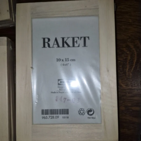 Ikea Unfinished Pine frames, packages of three