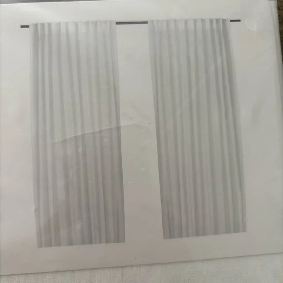 IKEA brand new white curtains. 1 set of 2