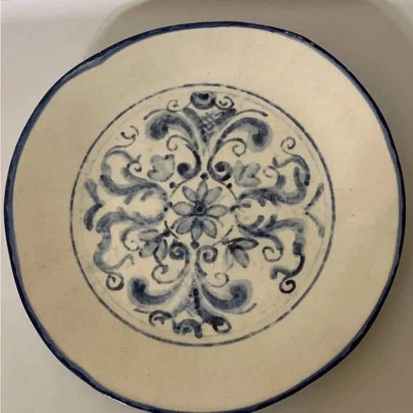 Sur La‎ Table salad plate 8 3/4” china dinnerware handcrafted in Italy