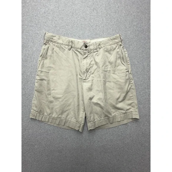 Faherty Shorts Mens 30 Beige Organic Cotton‎ Stretch Chino 8 Inseam Casual