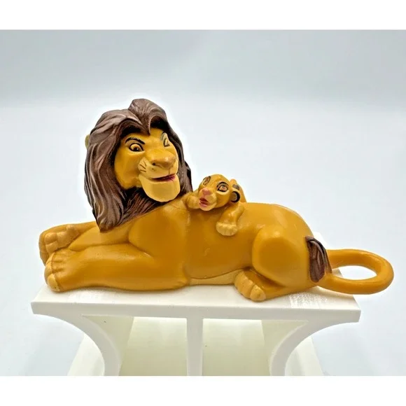 ✨ VTG‎ Disney The Lion King MUFASA & SIMBA PVC Father & Son