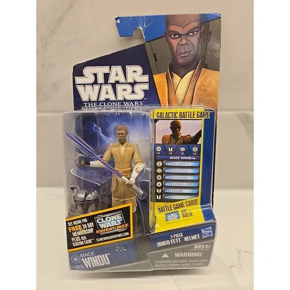 Star Wars Clone Wars Collection Mace Windu #CW20 HASBRO 2010