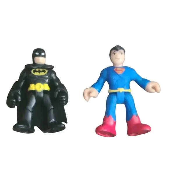 Lot 2 Fisher-Price Imaginext DC Comics Batman Superman Figures 3