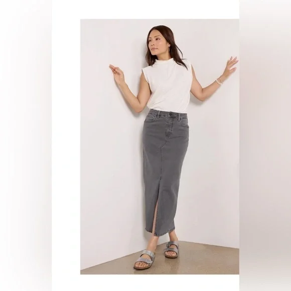 KUT FROM THE KLOTH Midi Denim Skirt size 8